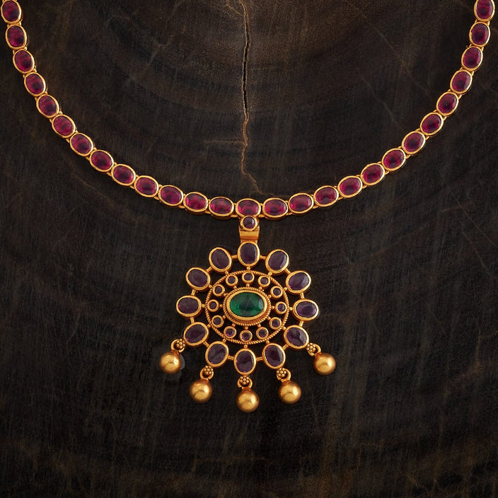 Silver Temple Necklace Spinal