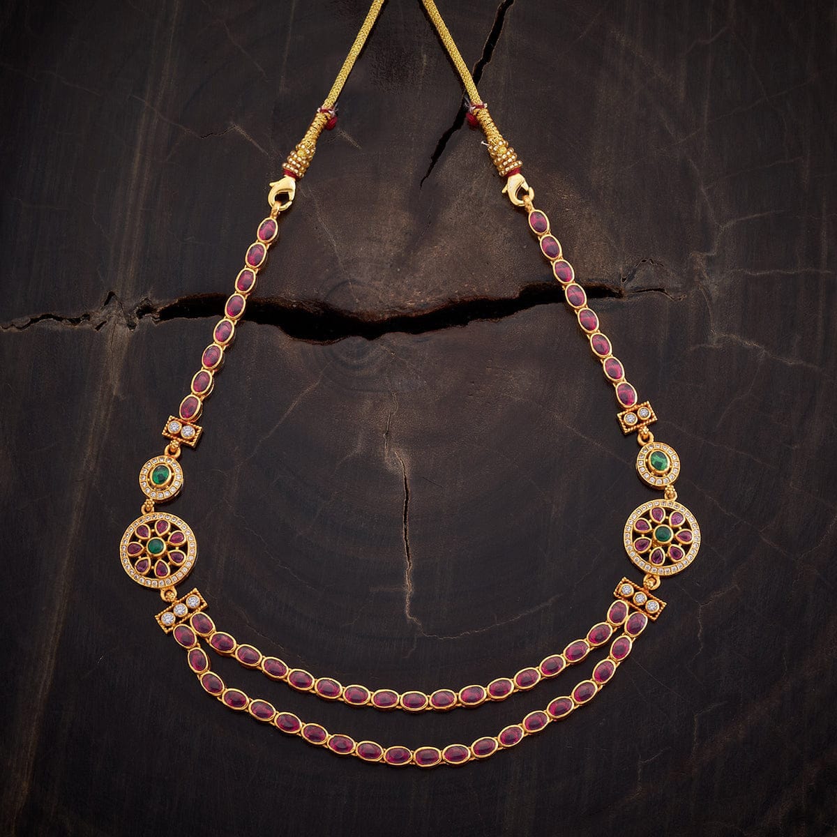 Silver Temple Necklace luxurious gold gloss