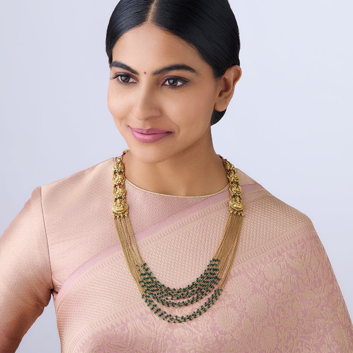 Silver Temple Necklace traditional attire needs