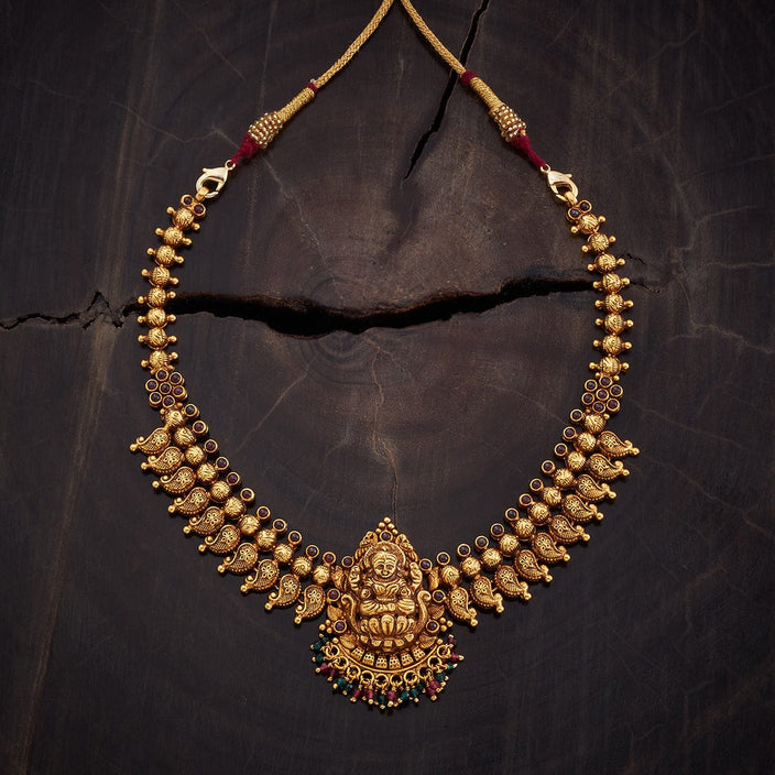 Silver Temple Necklace Short