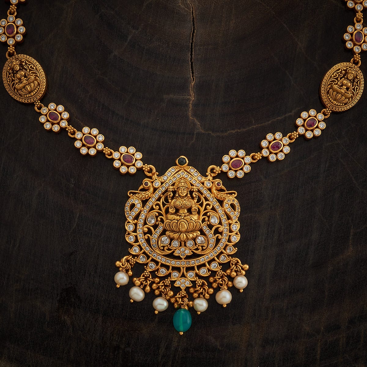 Silver Temple Necklace highlighting