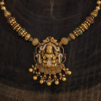 Silver Temple Necklace Adjustable Thread