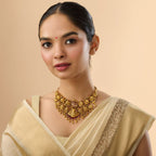 Silver Temple Necklace  Short