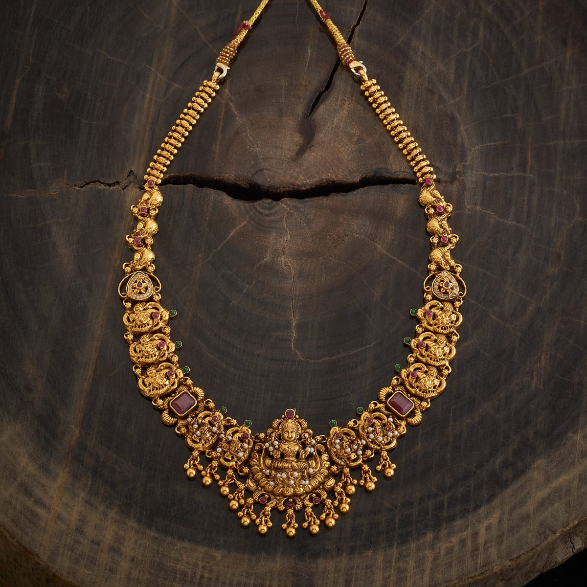 Silver Temple Necklace  Adjustable