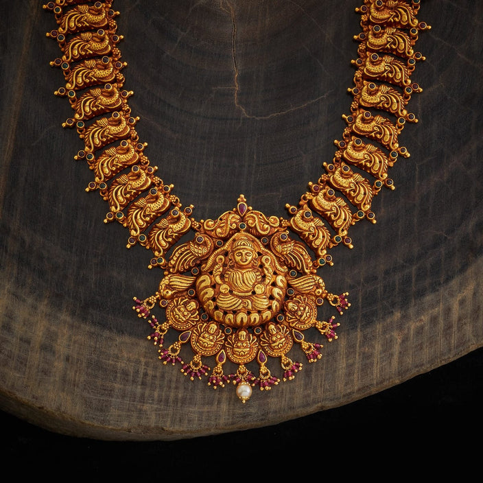 Silver Temple Necklace Long