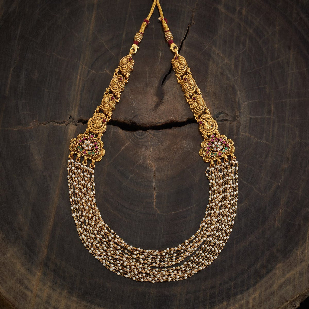 Silver Temple Necklace Spinal & Beads