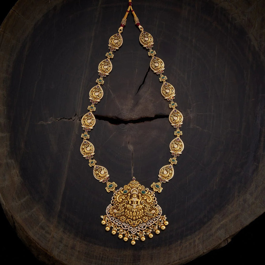 Silver Temple Necklace Haaram