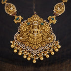 Silver Temple Necklace Haaram