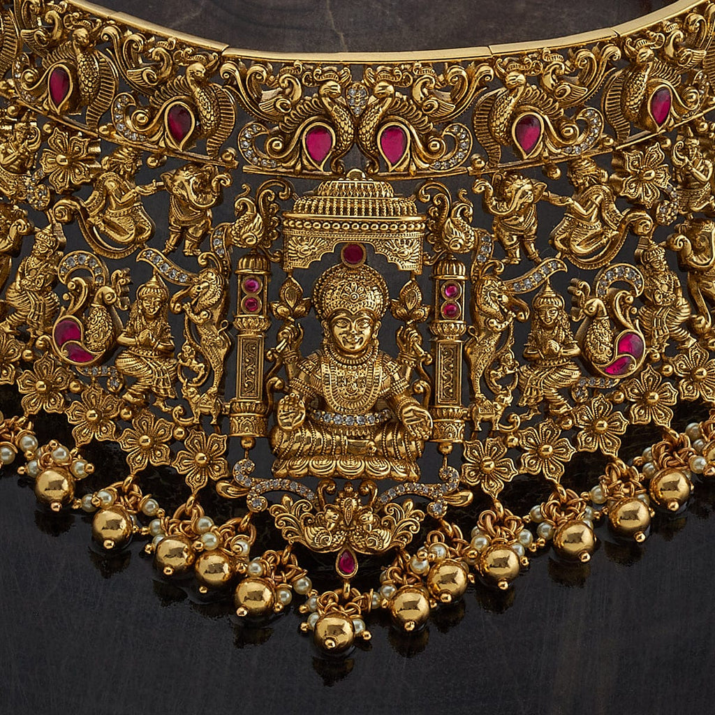 Silver Temple Necklace traditional look