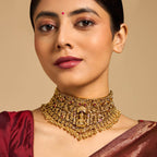 Silver Temple Necklace Chokers