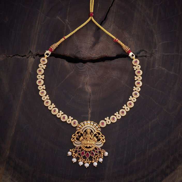 Silver Temple Necklace Varamahalakshmi Special