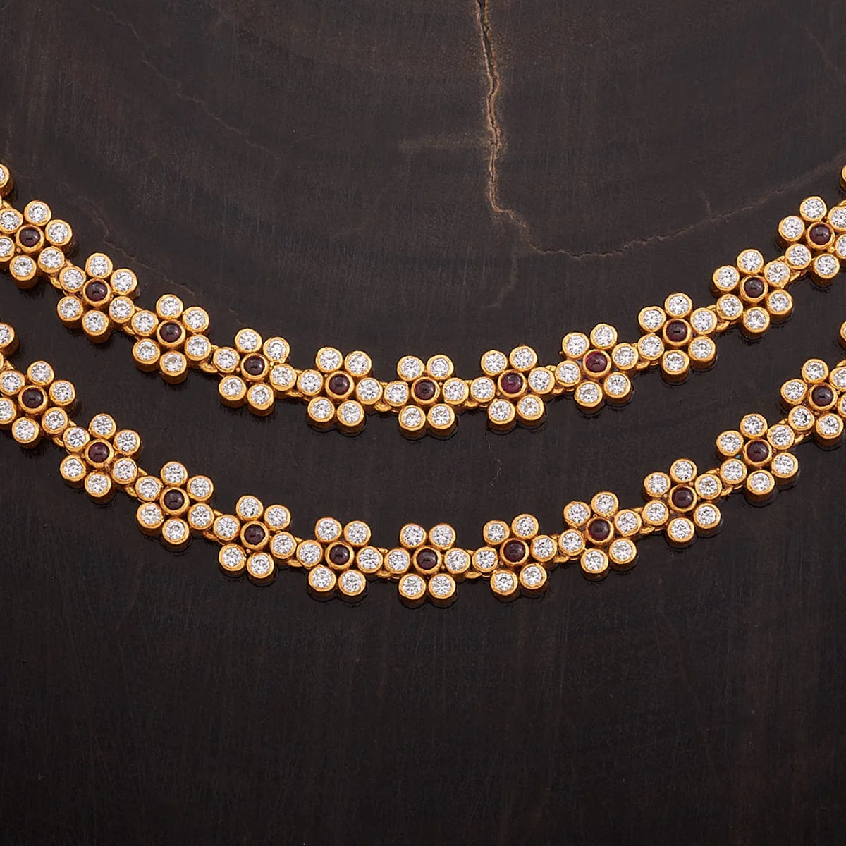 Silver Temple Necklace attractive spinal stones