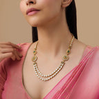 Silver Temple Necklace double-chain