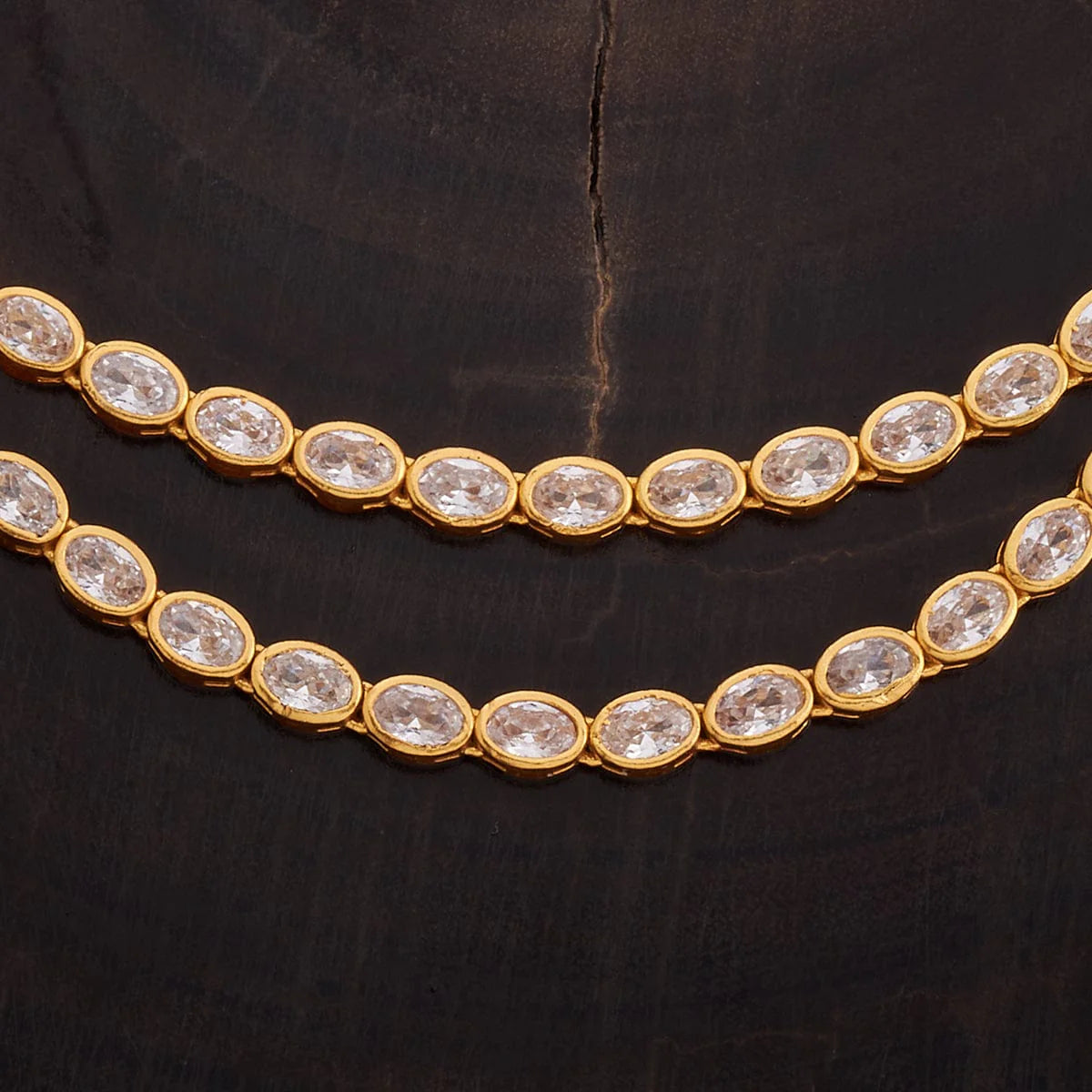 Silver Temple Necklace double-chain