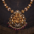 Silver Temple Necklace adorning