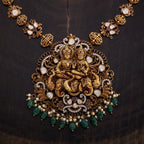 Silver Temple Necklace adorning