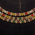 Silver Temple Necklace adjustable thread