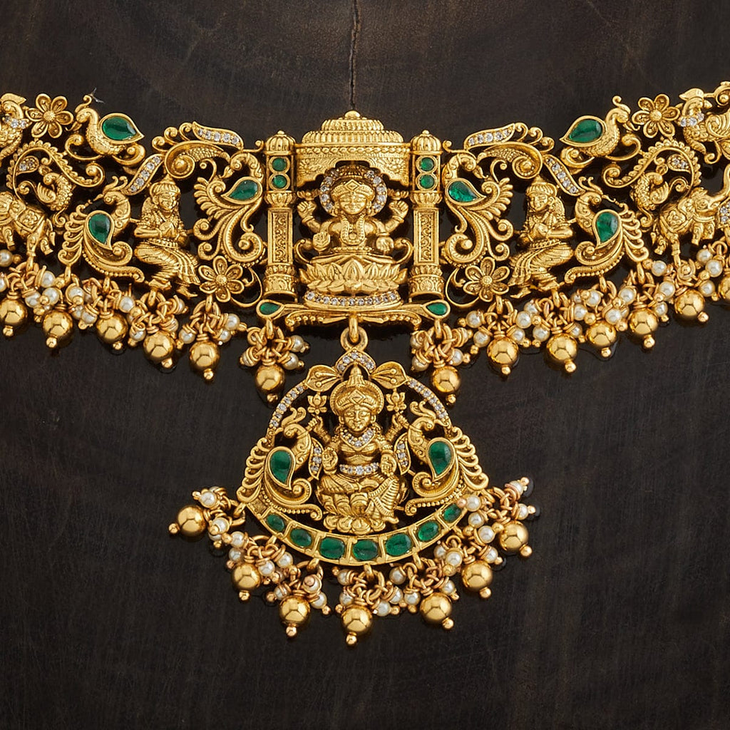 Silver Temple Necklace Thread