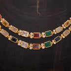 Silver Temple Necklace sit gracefully