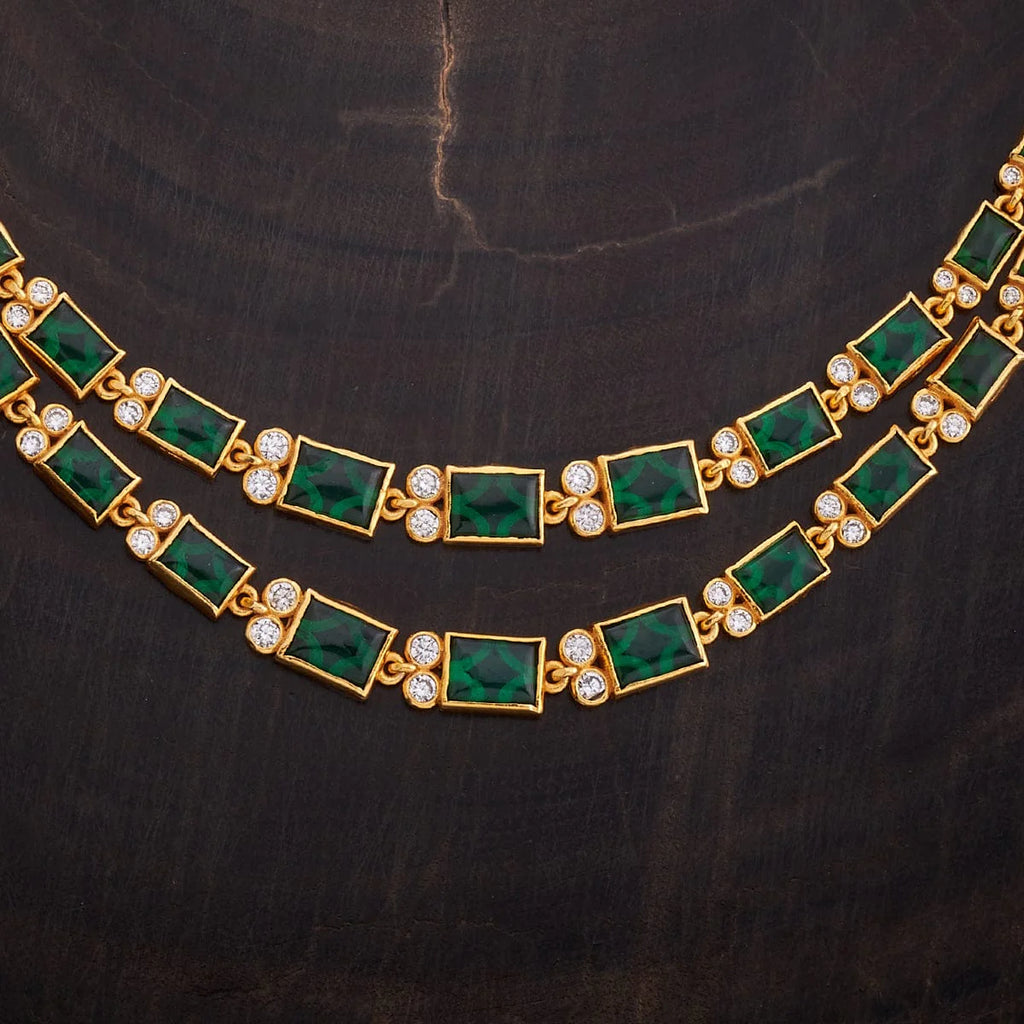 Silver Temple Necklace sit gracefully