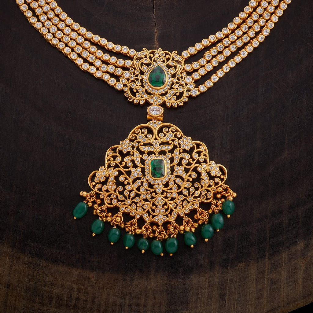 Silver Temple Necklace polished in gold