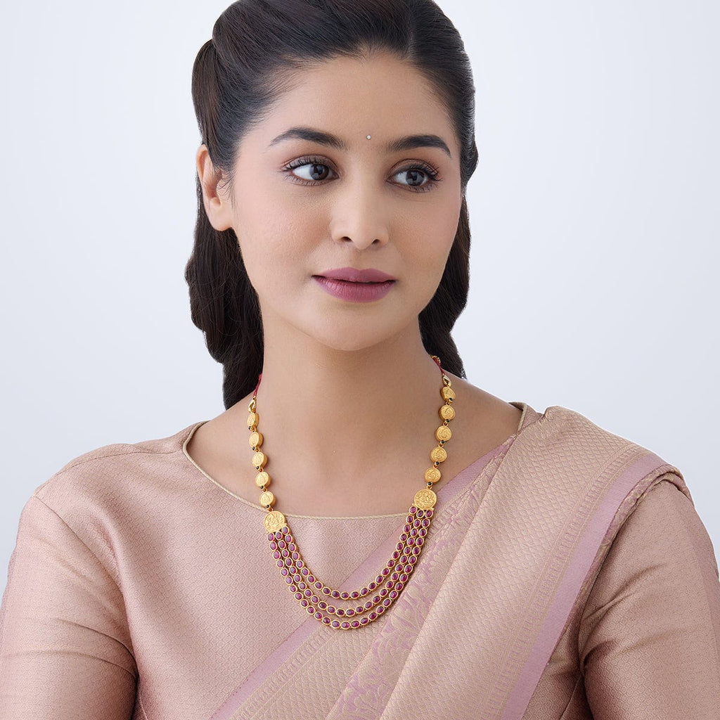 Silver Temple Necklace multiple layers