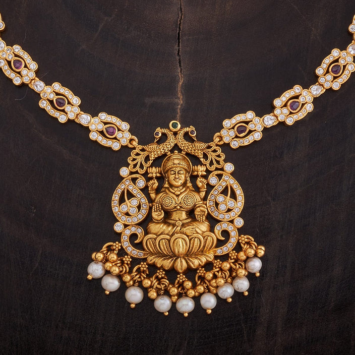 Silver Temple Necklace Short