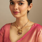 Silver Temple Necklace Varamahalakshmi Special