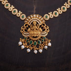 Silver Temple Necklace Varamahalakshmi Special