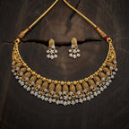 Silver Temple Necklace Screw Back