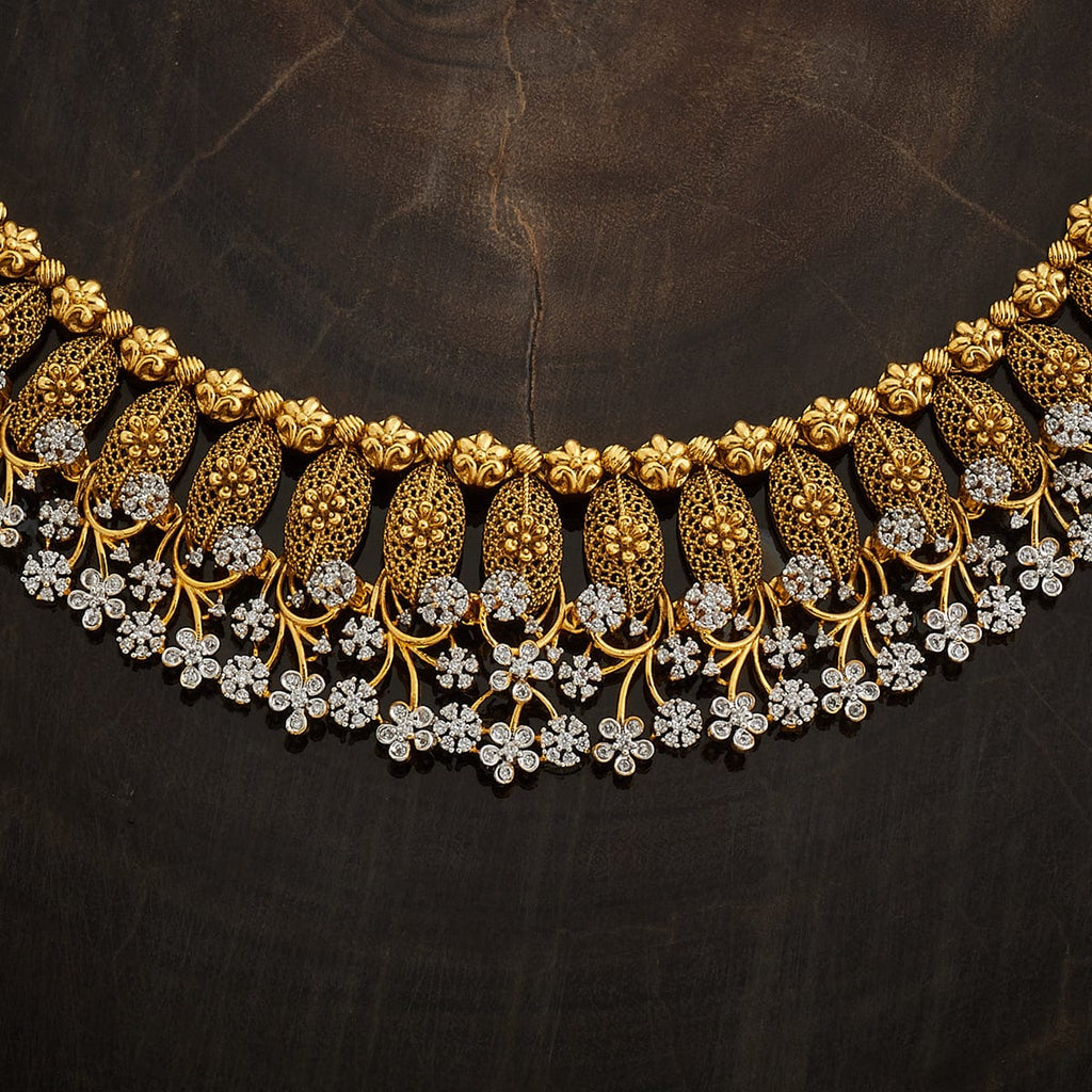 Silver Temple Necklace Screw Back