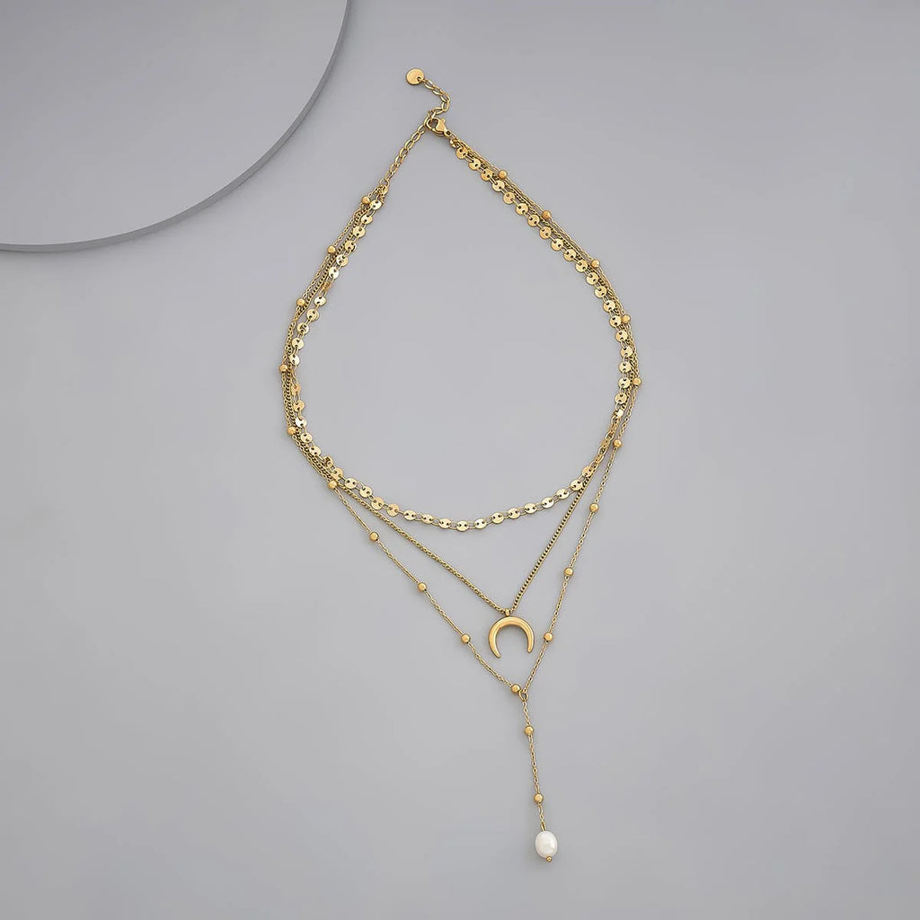 Trendy White Stone Necklace