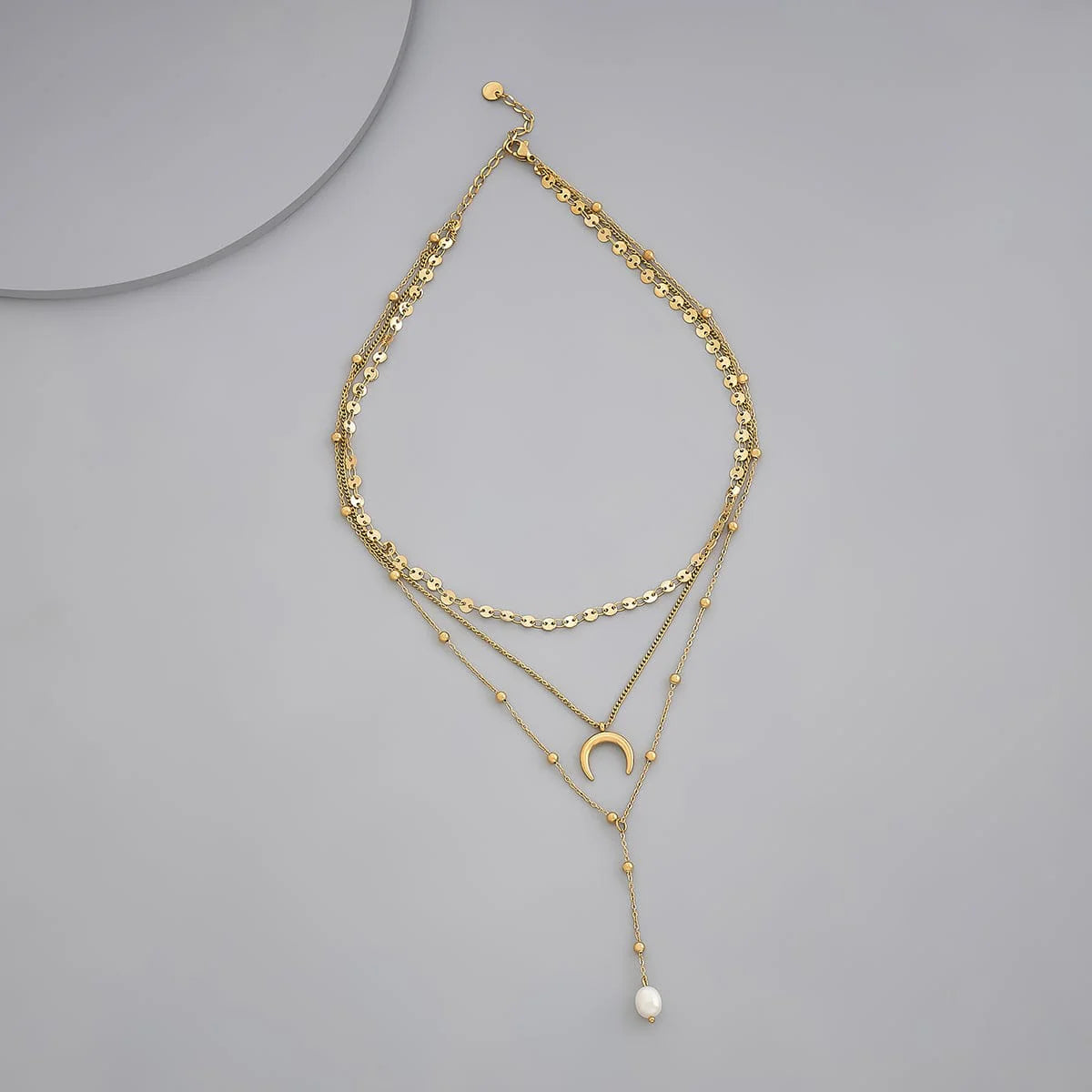 Trendy White Stone Necklace