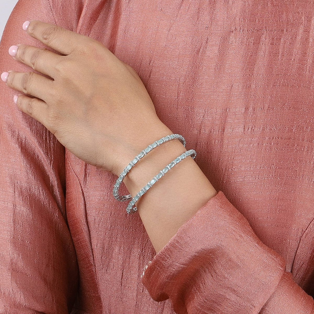 Zircon Bangle Copper Alloy