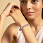 Meenakari Zircon Kada  pink & lavender colour