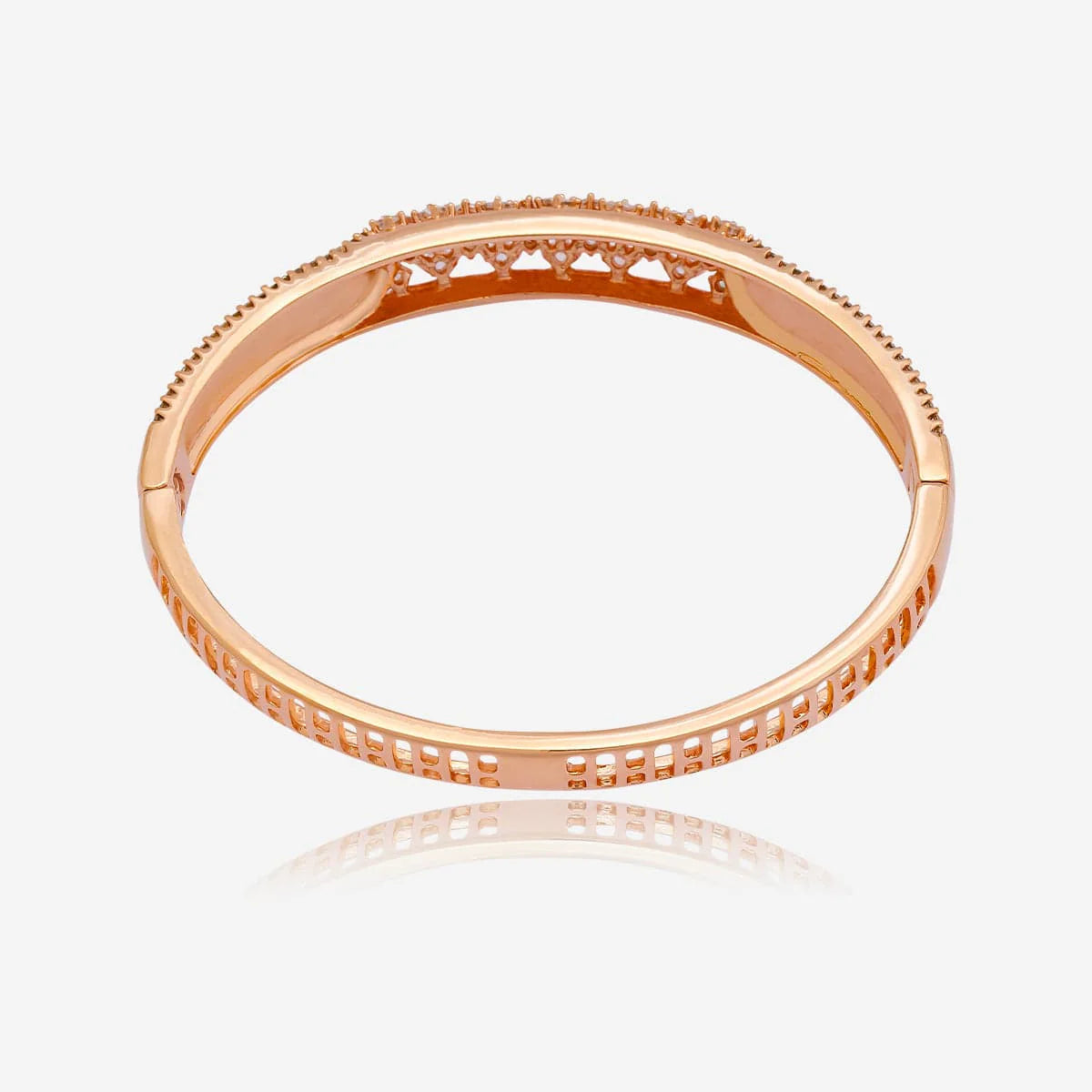 Meenakari Zircon Kada  pink & lavender colour