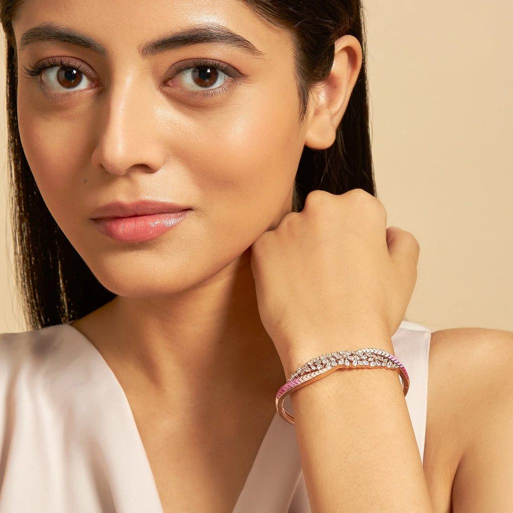 Meenakari Zircon Kada 4