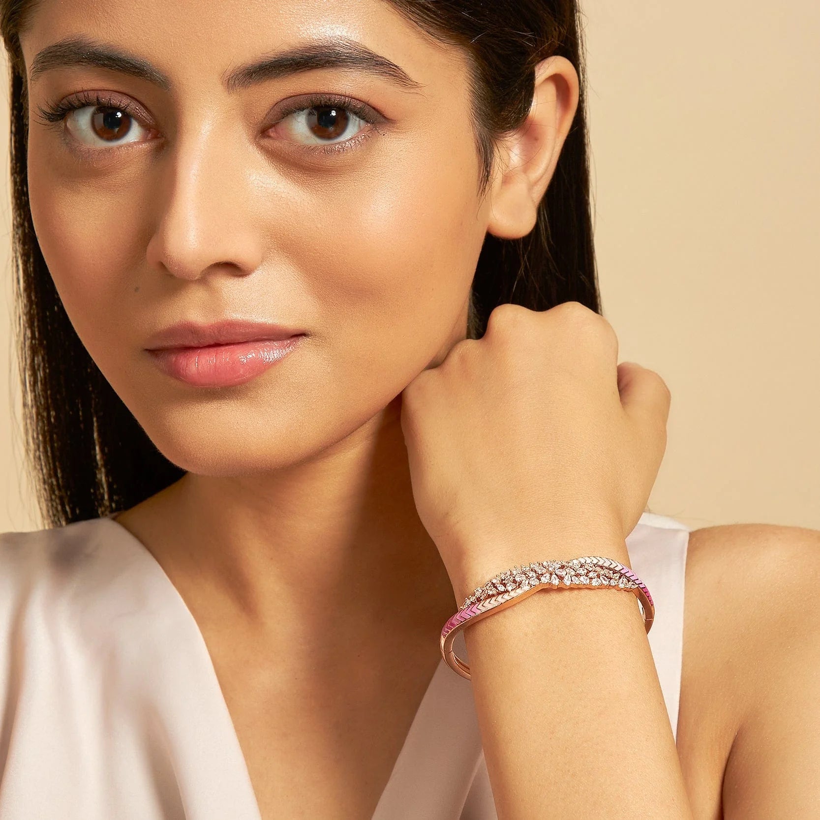 Meenakari Zircon Kada 4