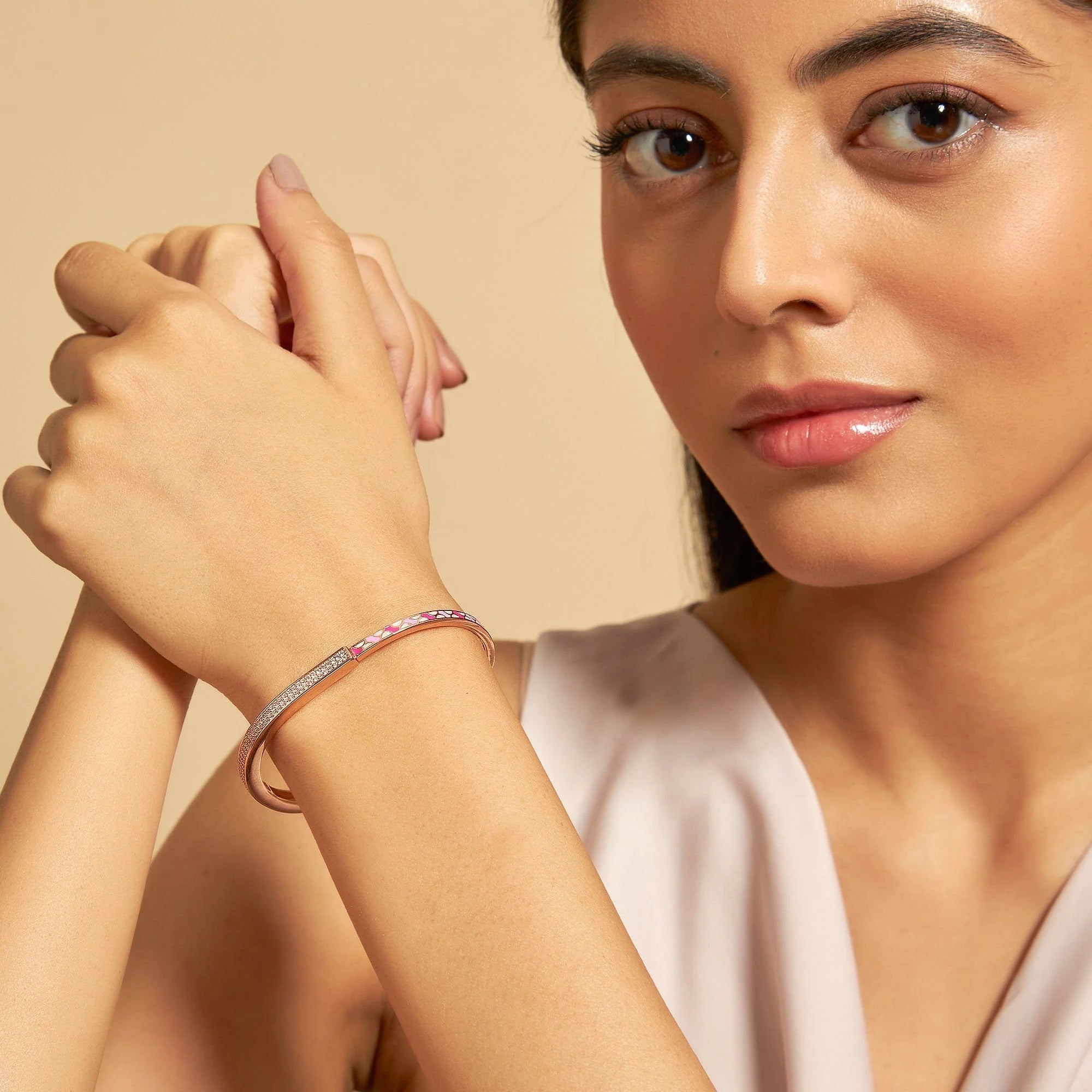 Meenakari Zircon Kada perfect for adding