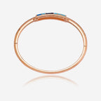 Meenakari Zircon Kada colours Blue, Pink, Orange and Lavender