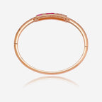 Meenakari Zircon Kada colours Blue, Pink, Orange and Lavender