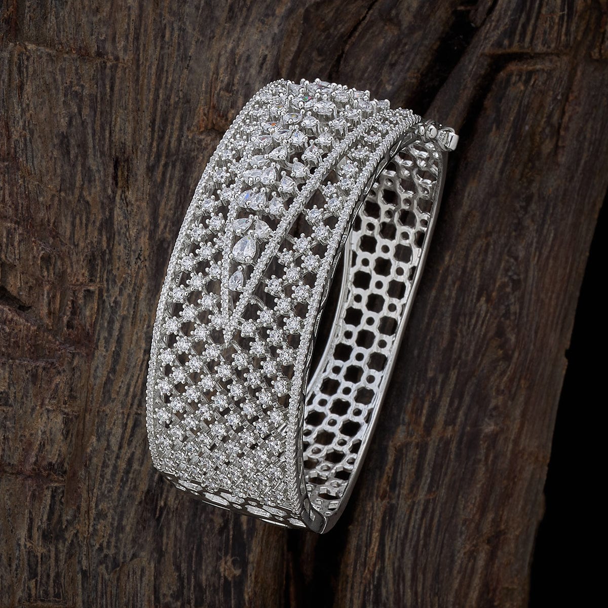 Zircon Kada sparkle to any outfit