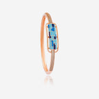Meenakari Zircon Kada colours Blue, Pink, Orange and Lavender