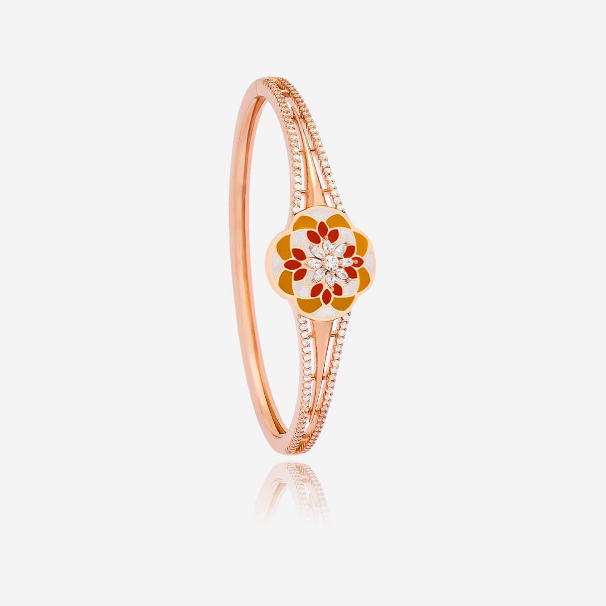 Meenakari Zircon Kada 15