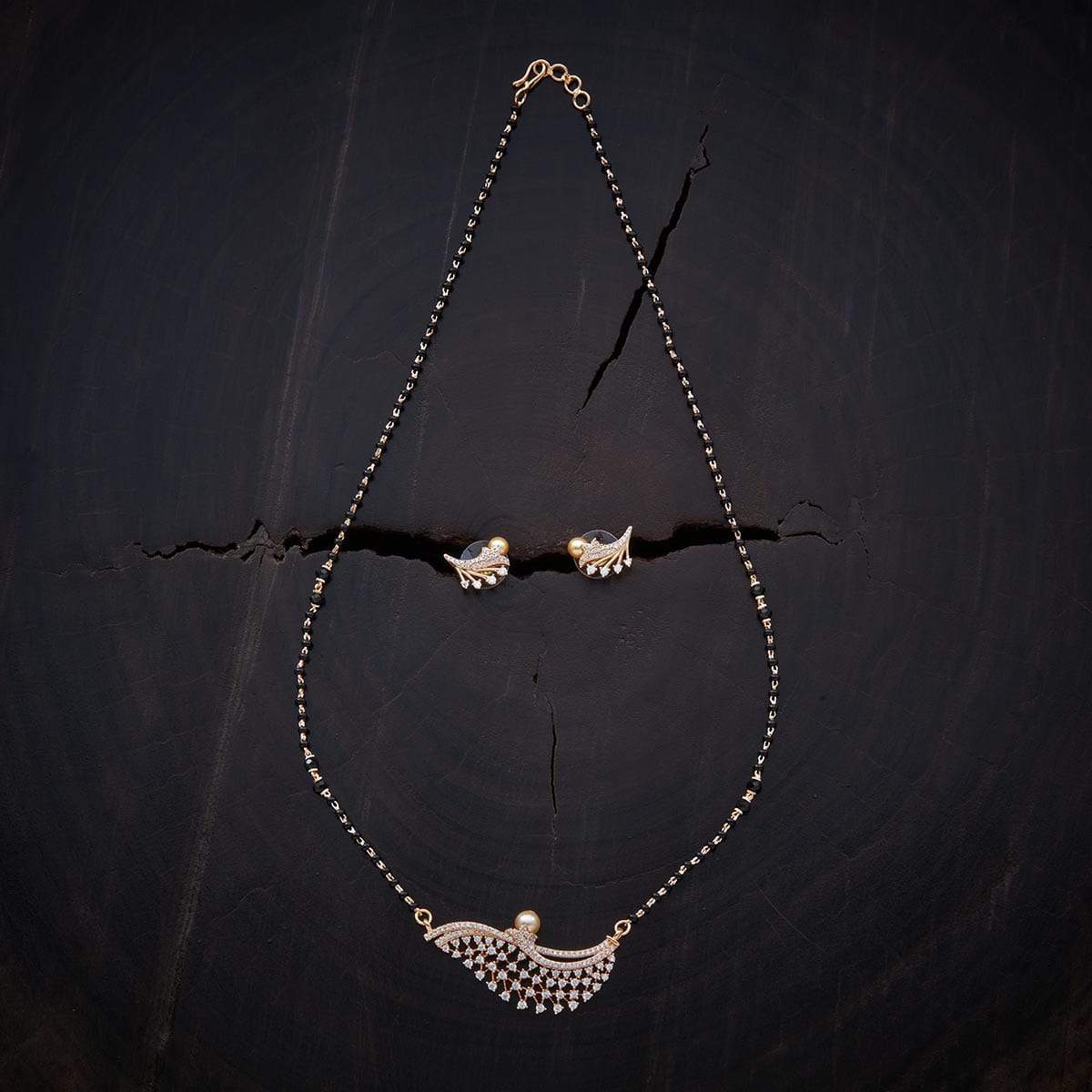 Zircon Mangalsutra Experience the purity