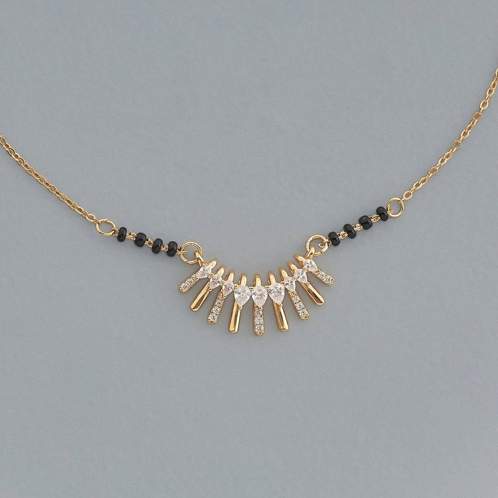 Zircon Mangalsutra Adjustable Chain