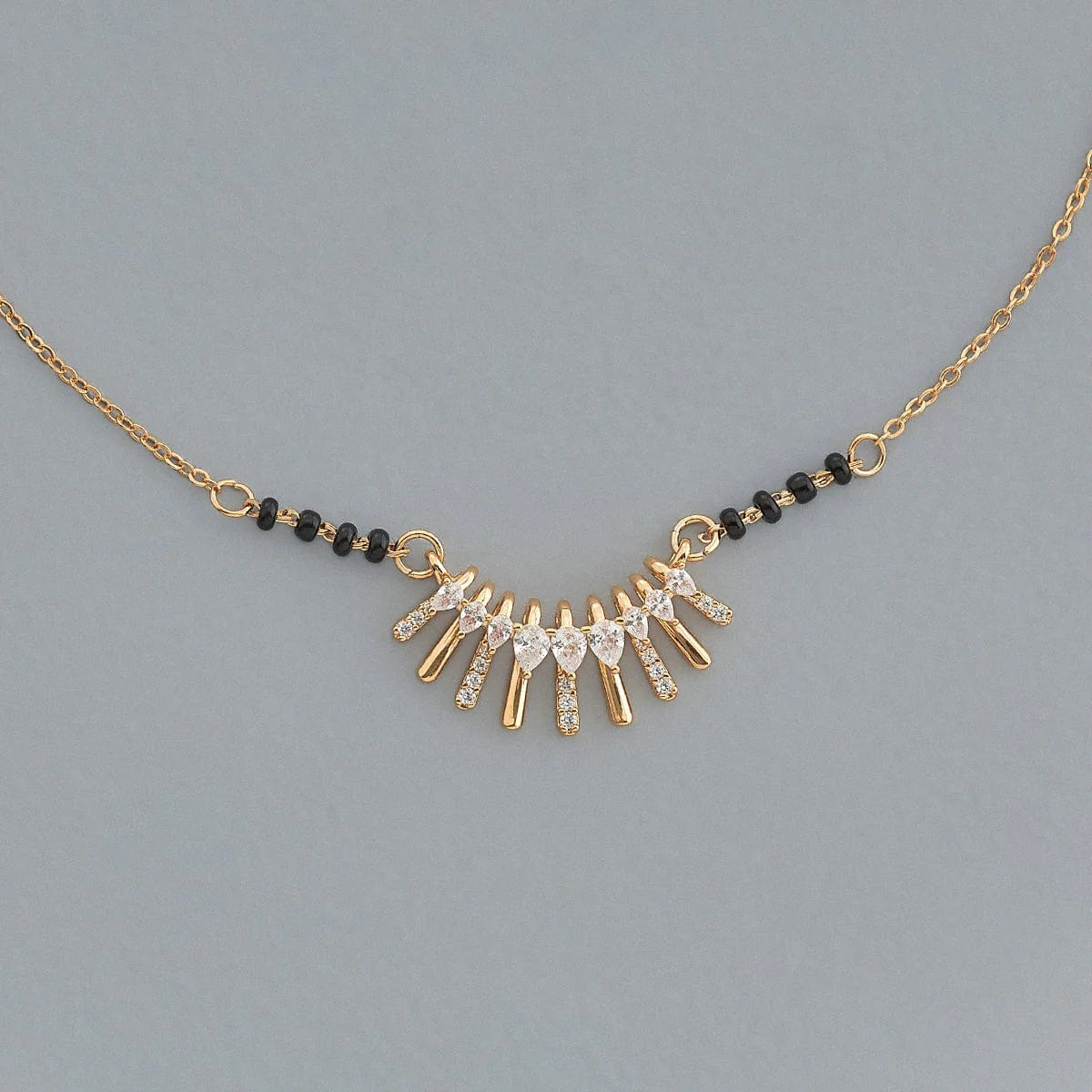 Zircon Mangalsutra Adjustable Chain