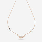 Zircon Mangalsutra rose gold and gold polish