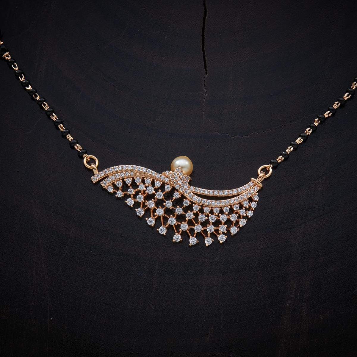 Zircon Mangalsutra Experience the purity