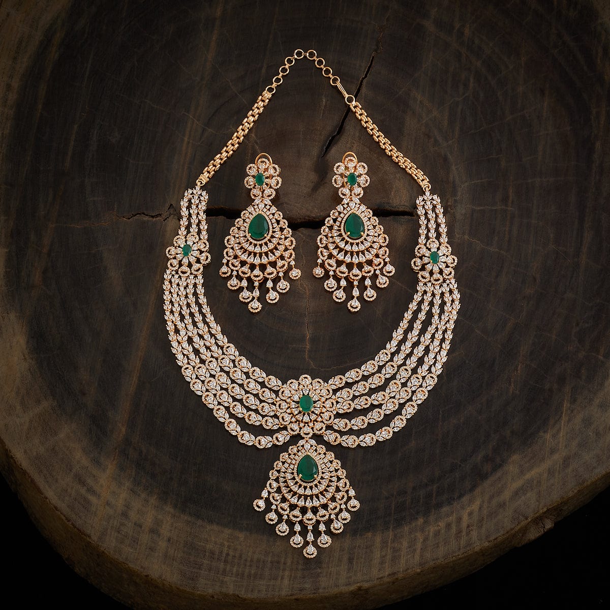 Zircon Necklace Hangings Earring